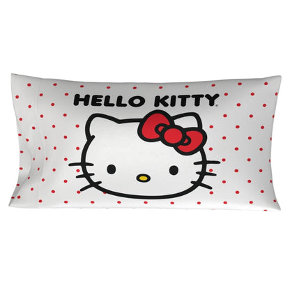 Franco Hello Kitty Beauty Beauty - Funda de Almohada de satén Sedoso tamaño King, 20 x 36 Pulgadas, para Cabello y Piel, (Producto con Licencia Oficial)