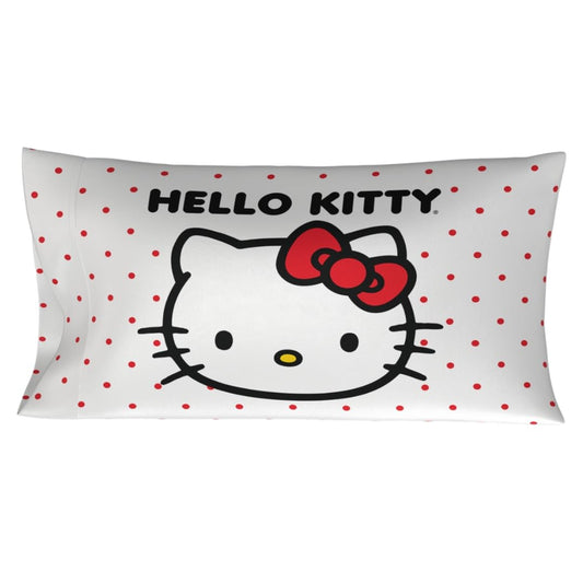 Franco Hello Kitty Beauty Beauty - Funda de Almohada de satén Sedoso tamaño King, 20 x 36 Pulgadas, para Cabello y Piel, (Producto con Licencia Oficial)