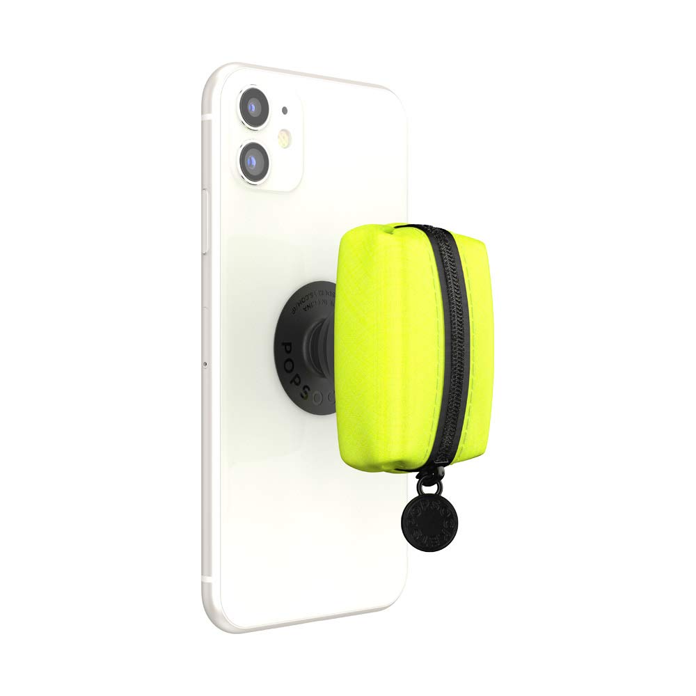 PopSockets PopTop (Solo la Parte Superior. La Base se Vende por Separado) - Bolsillo Amarillo neón