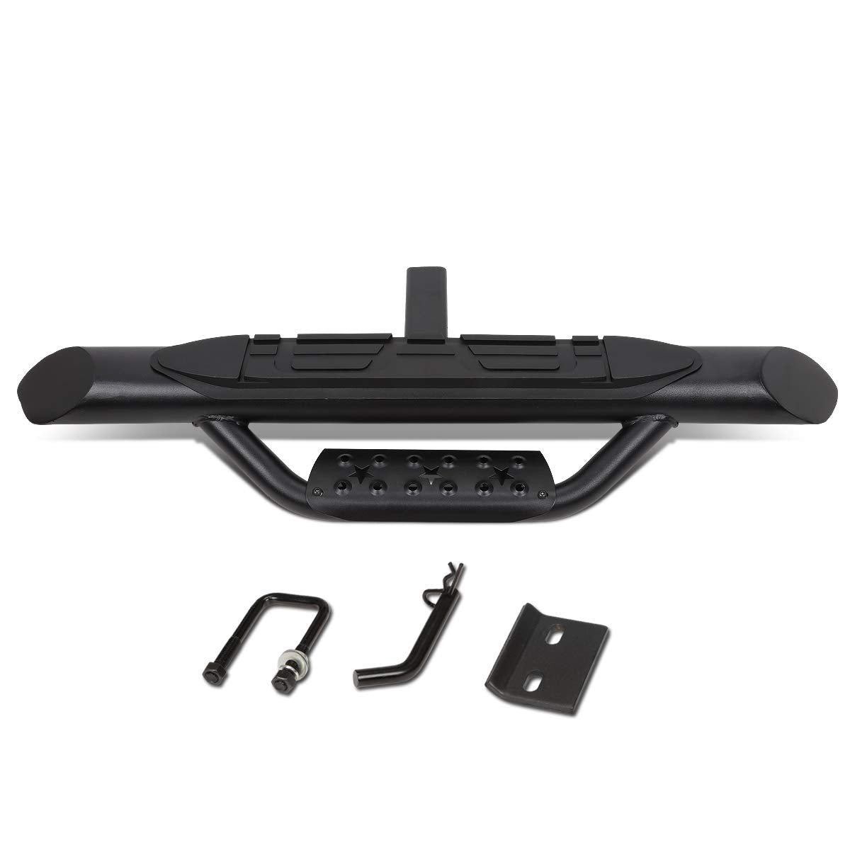 DNA Motoring Barra de Enganche de Remolque, Receptor de 2 in, 36.5 x 3.75 in, Negro, PT-ZTL-8118 - Estilo C
