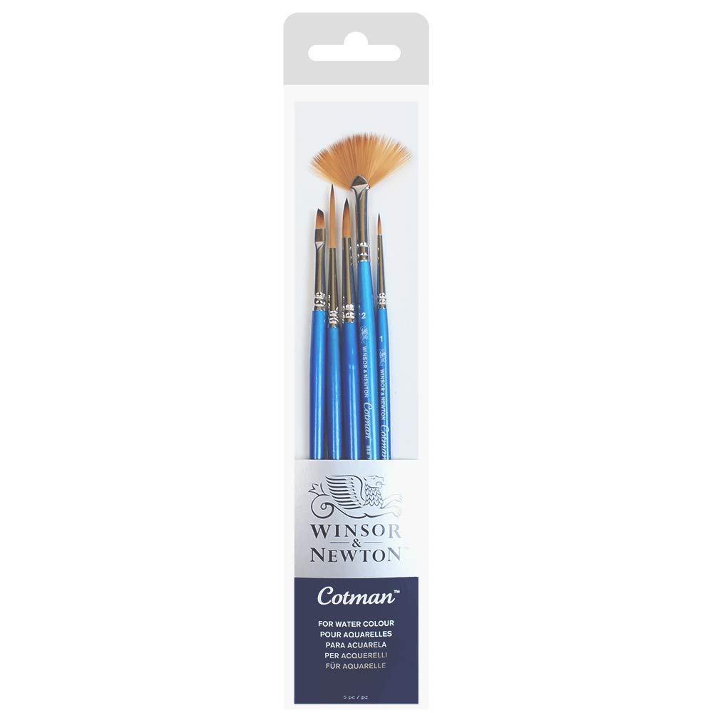 Winsor & Newton Cotman Set de Pinceles para Acuarela - Set of 5 - Set de 5