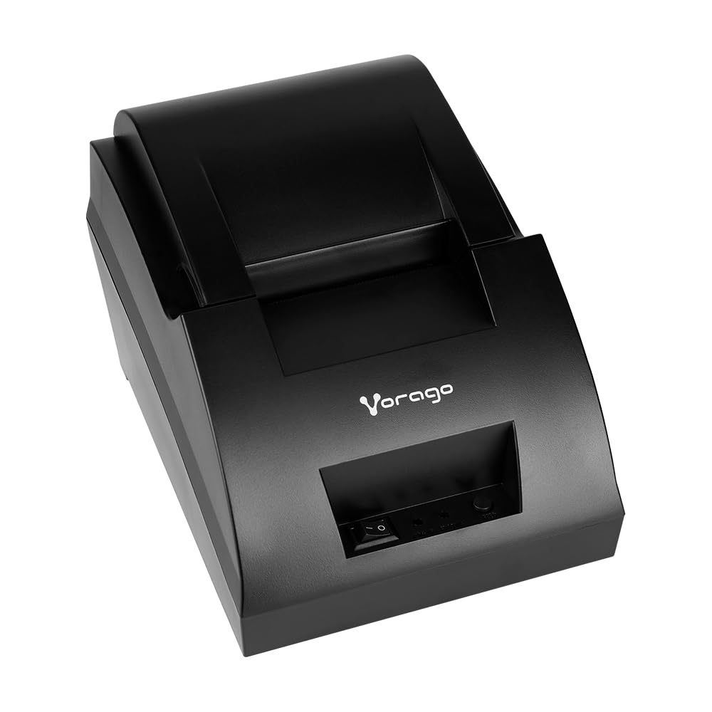 Vorago MNP-158 Impresora Termica Usb/Rj11 203 dpi´s Papel de 58 Mm Impresion Termica Velocidad 90 mm/s Impresora De Tickets Punto De Venta