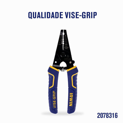 IRWIN Tools 2078316 VISE-GRIP Peladora y cortadora de alambre, 12.7 cm/6 in (2078316)
