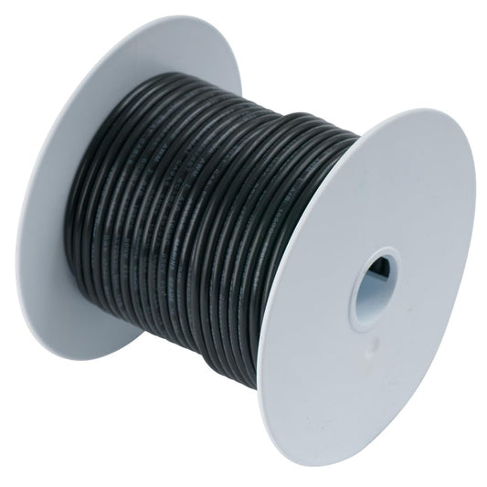Ancor Cable de batería y Alambre de Calidad Marina 18 AWG – 4/0 AWG Todos los Colores y tamaños de Bobina, 16 AWG, Negro, 76.2 Metros