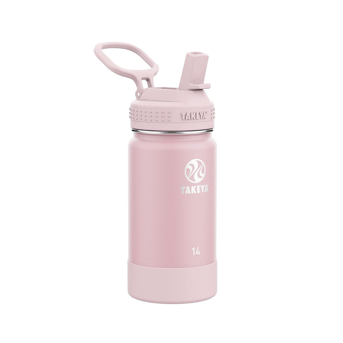 Takeya Botella de agua aislada, Blush, 396 gr (14 onzas), 1