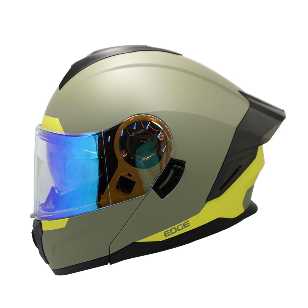 Casco Edge Boston Integral para Motocicleta con Doble Visor - XL - REX GRIS