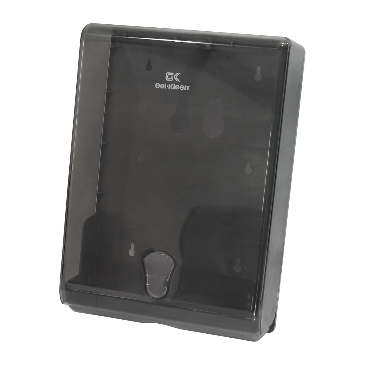 Gel Kleen Despachador de Toalla Interdoblada Humo para Pared - Dispensador Institucional de Plástico ABS Gran Capacidad (500 Toallas Interfoliadas, Z o Sanitas) para Baño, Cocina, Negocio y Oficina