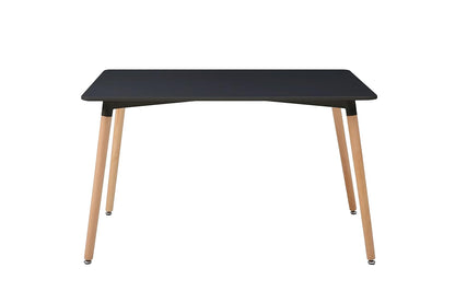Alterego - Mesa Rectangular nórdica London, Color Negro