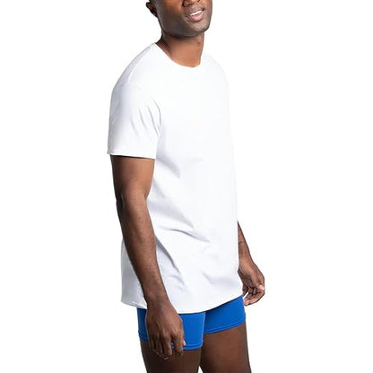 Fruit of The Loom Playera para Hombre, 100% Algodón, 4 Piezas