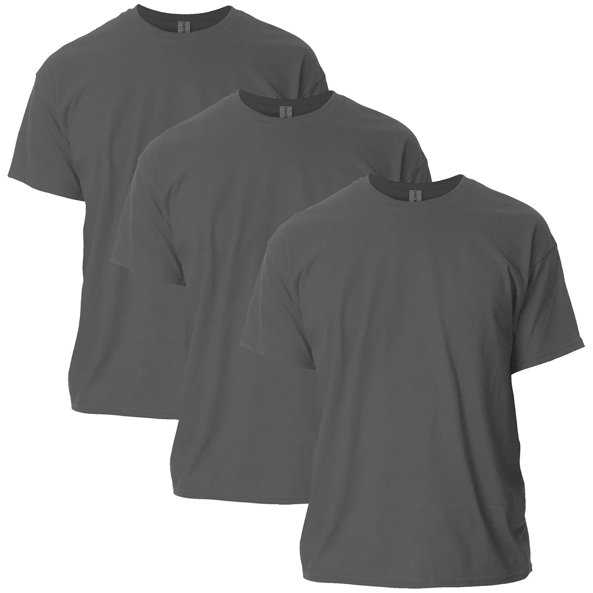 Gildan Playera Ultra Cotton G2000 Multipack para Hombre, Ajuste Clásico - Gris - G