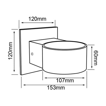 Tecnolite Lámpara LED, 5.5 W, Lámpara de Luz Moderna, Luz Cálida 3000 K, 100-240 V, 315 Im,
