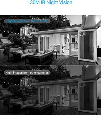 EZVIZ C8C Lite Cámara para Exteriores, Panorámica/Inclinación/Zoom, Cobertura Visual de 360, Cámara de Seguridad WiFi 1080P, Visión Nocturna, Compatible con Tarjeta Micro SD de hasta 256G