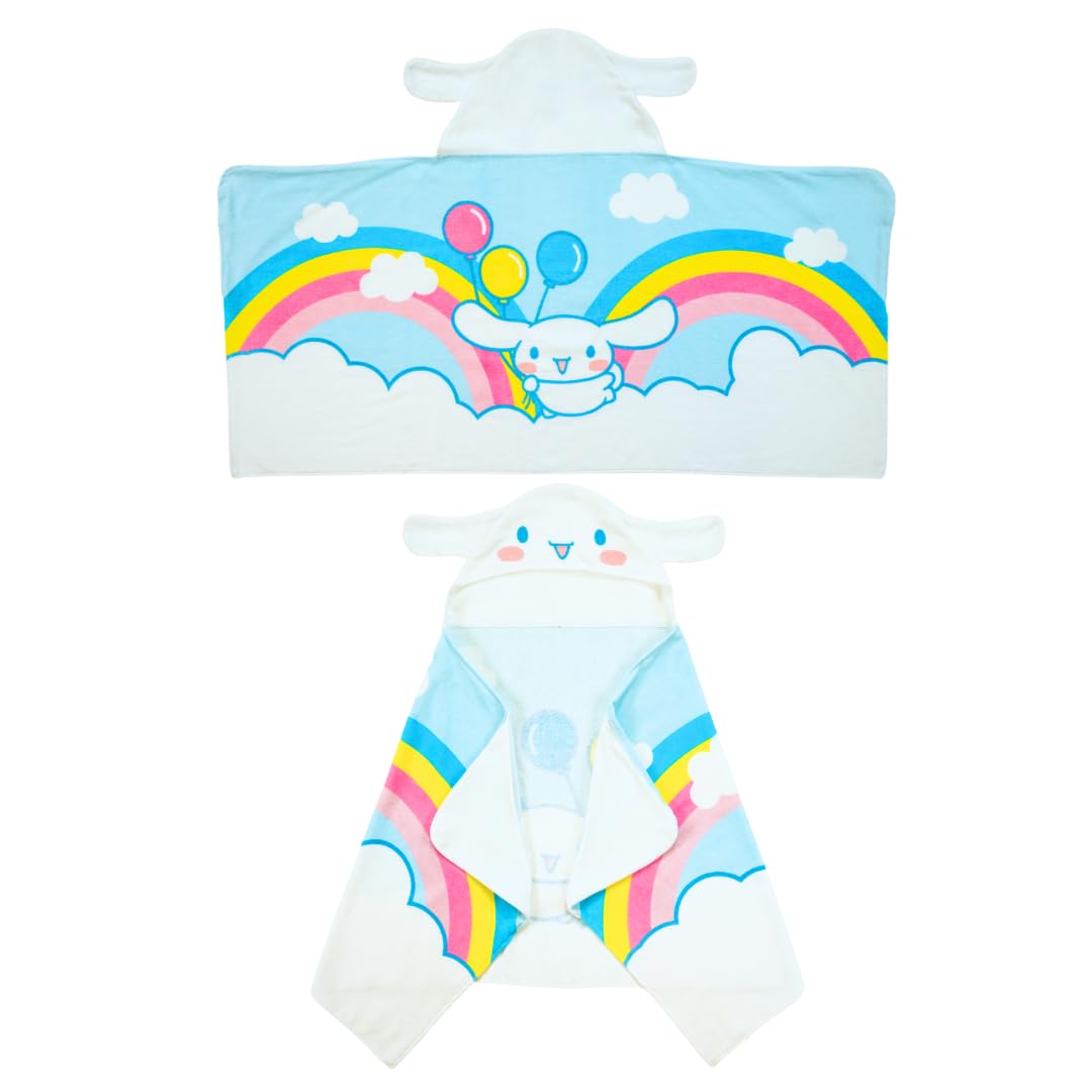Franco Baby Shark - Juego de 2 Toallas de Rizo de algodón Suave y Absorbente para niños, 50 x 25 Pulgadas - Cinnamoroll - 24 in x 50 in