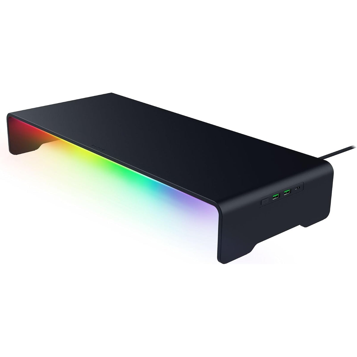 Razer Monitor Stand Chroma | Altura ergonómica, aluminio duradero soporta hasta 20 kg, organizar estante de almacenamiento, Chroma RGB