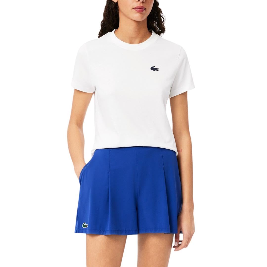 Lacoste Ultra Dry playera de manga corta para mujer - 40 - Blanco