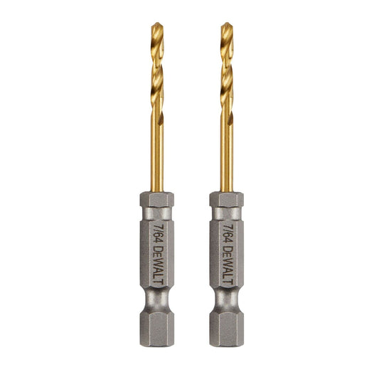 DEWALT - Broca con revestimiento de nitruro de titanio de 7/64 pulgadas (DD5107)
