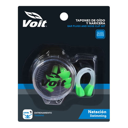 Set de Tapones de Oido y naricera Voit para Natación