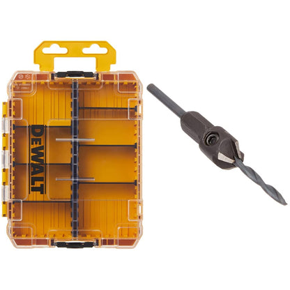 DEWALT Caja de Herramientas Estuche Rígido Mediano - Caja de Herramientas + Avellanador, 8