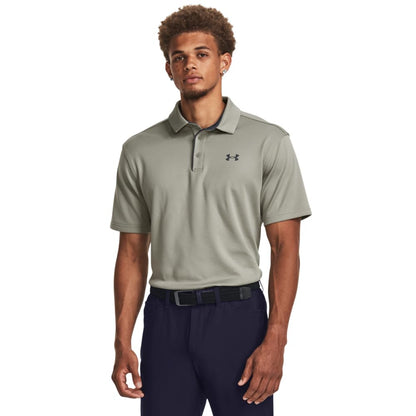 Under Armour Polo de Golf UA Tech para Hombre - CH - (504) Grove Green - Pitch Gray