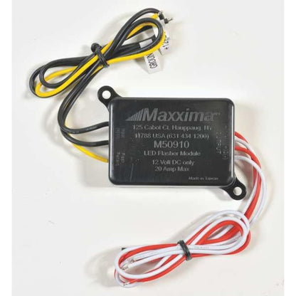 Maxxima Módulo Intermitente LED con 16 Patrones de Flash Seleccionables, Negro, M50910
