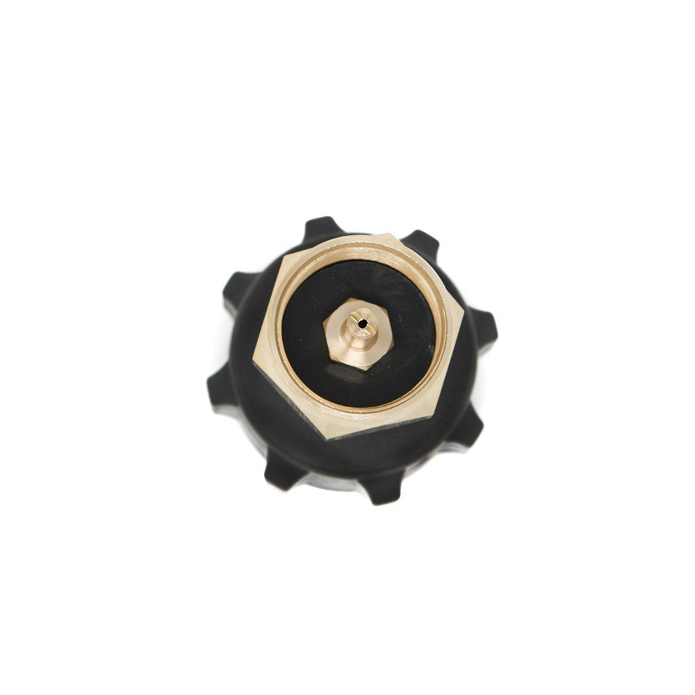 GasOne 50180 Adaptador de Recambio para Tanques de propano de 1 Libra y se Adapta a Tanques de 20 Libras, Negro