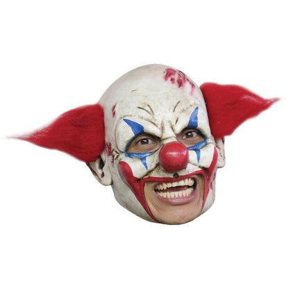 Clown Deluxe, Máscara de Látex de Payaso Terrorífico Con Barbilla Abierta, Disfraz de Arlequin Creepy Ideal Para Fiestas de Disfraces y Halloween by Ghoulish Productions.