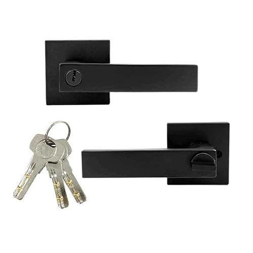 Yale Cerradura de Manija premium alta seguridad, modelo Castelli, para recámara, color negro