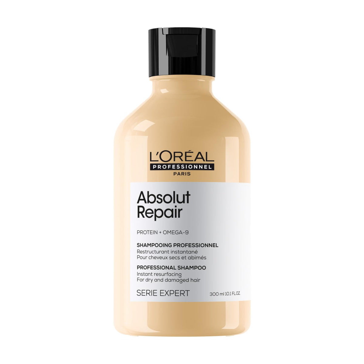L'Oréal Professionnel Absolut Repair Shampoo 300ml | Para cabello sensibilizado que necesita reparación superficial. Limpia y prepara el cabello para la rutina reparadora.