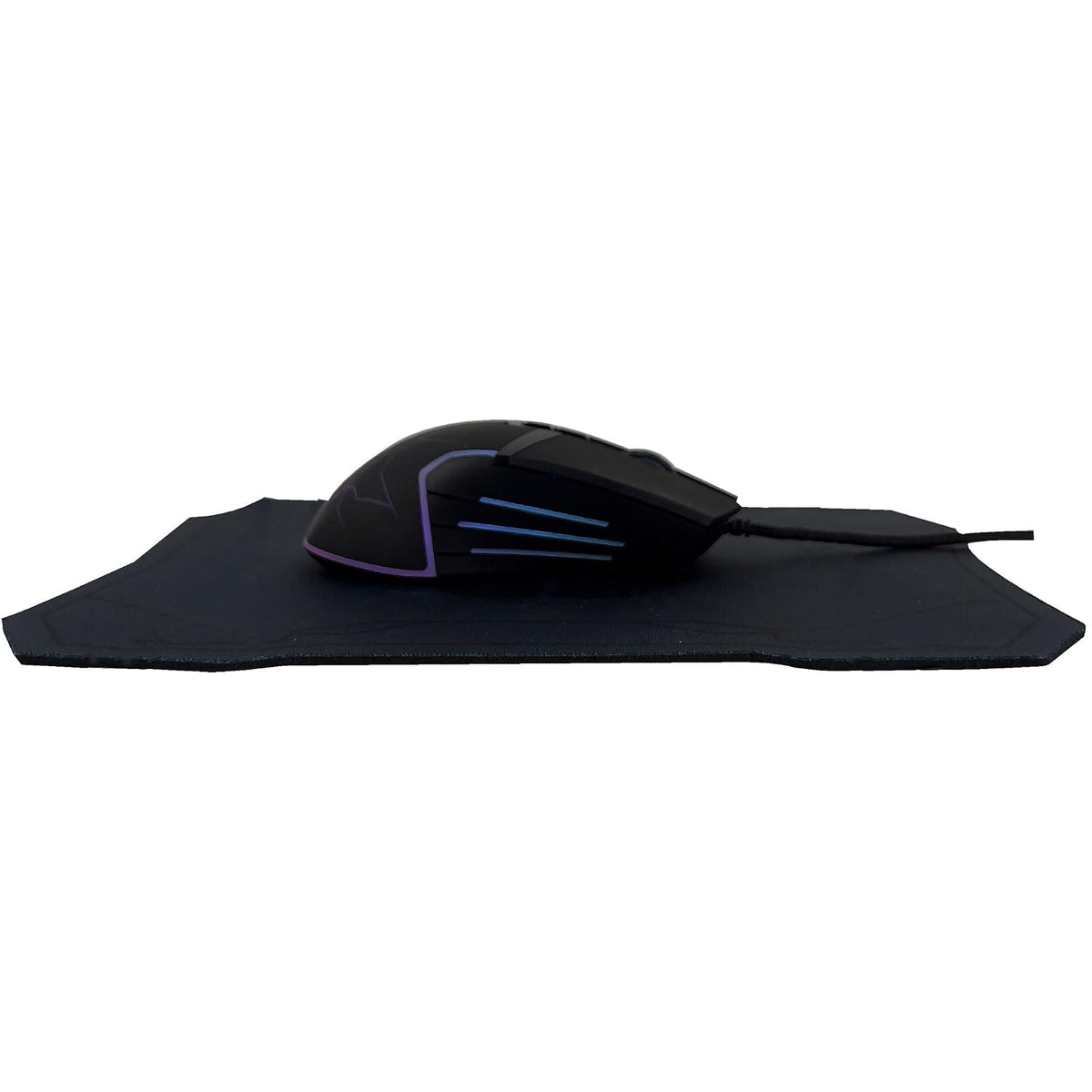 PERFECTCHOICE Kit Gamer con Mouse Alámbrico USB Luz RGB y Tapete para Mouse Arca V-930686 VORTRED