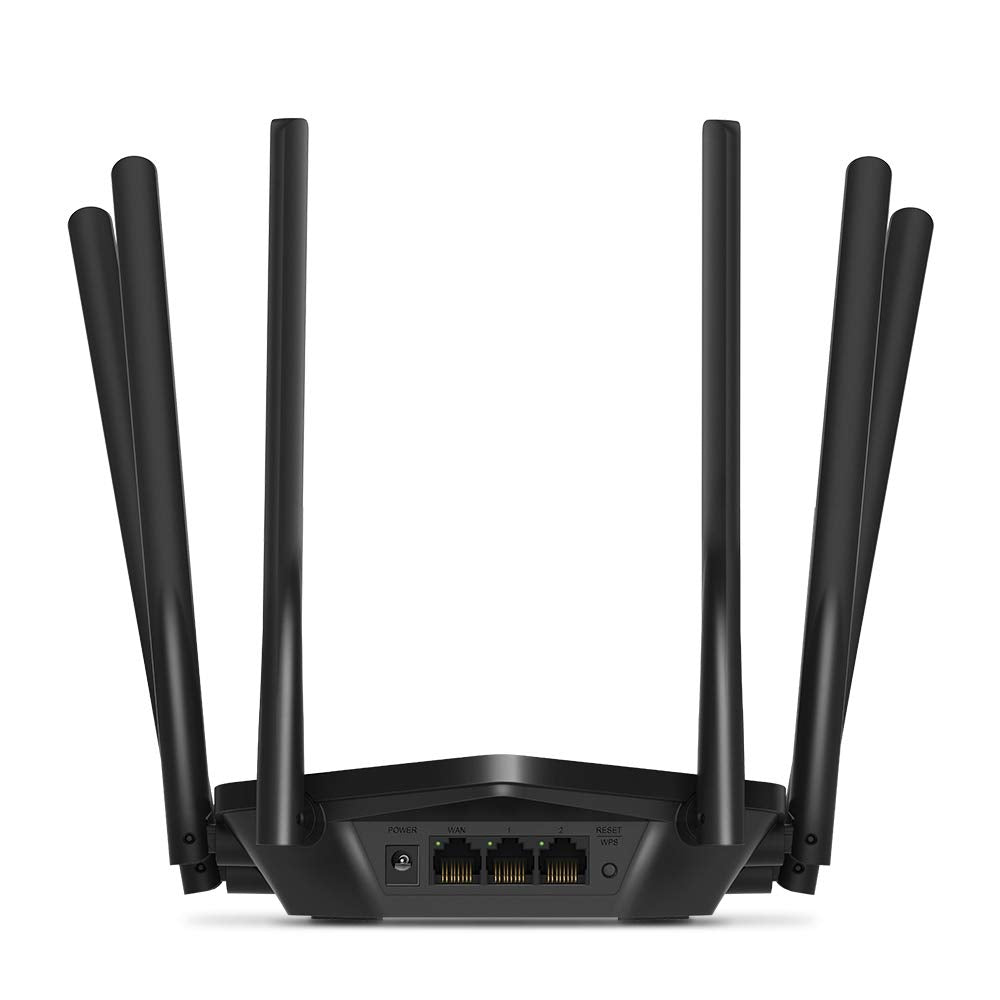 MERCUSYS MR50G Router Inalámbrico Gigabit AC1900, 600Mbps en 2.4 GHz y 1300Mbps en 5 GHz, 6 Antenas, Puertos Gigabit, MU-MIMO, Smart Connect