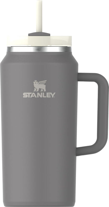 Stanley Quencher H2.0 - Vaso Térmico con Popote, Tapa Giratoria de 3 Vías, Acero Inoxidable, Libre de BPA - 64 onzas - Piedra