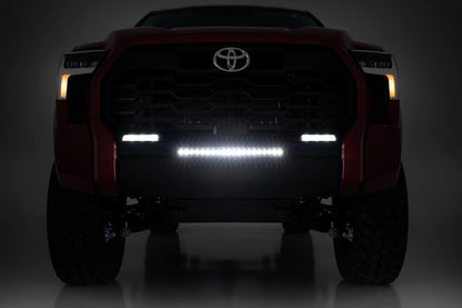 Rough Country - Barra de luz LED Slimline de 20 Pulgadas, 100 W, 7200 lúmenes, LED CREE con Haz de inundación Amplio para Todoterreno, Jeeps, camión, UTV