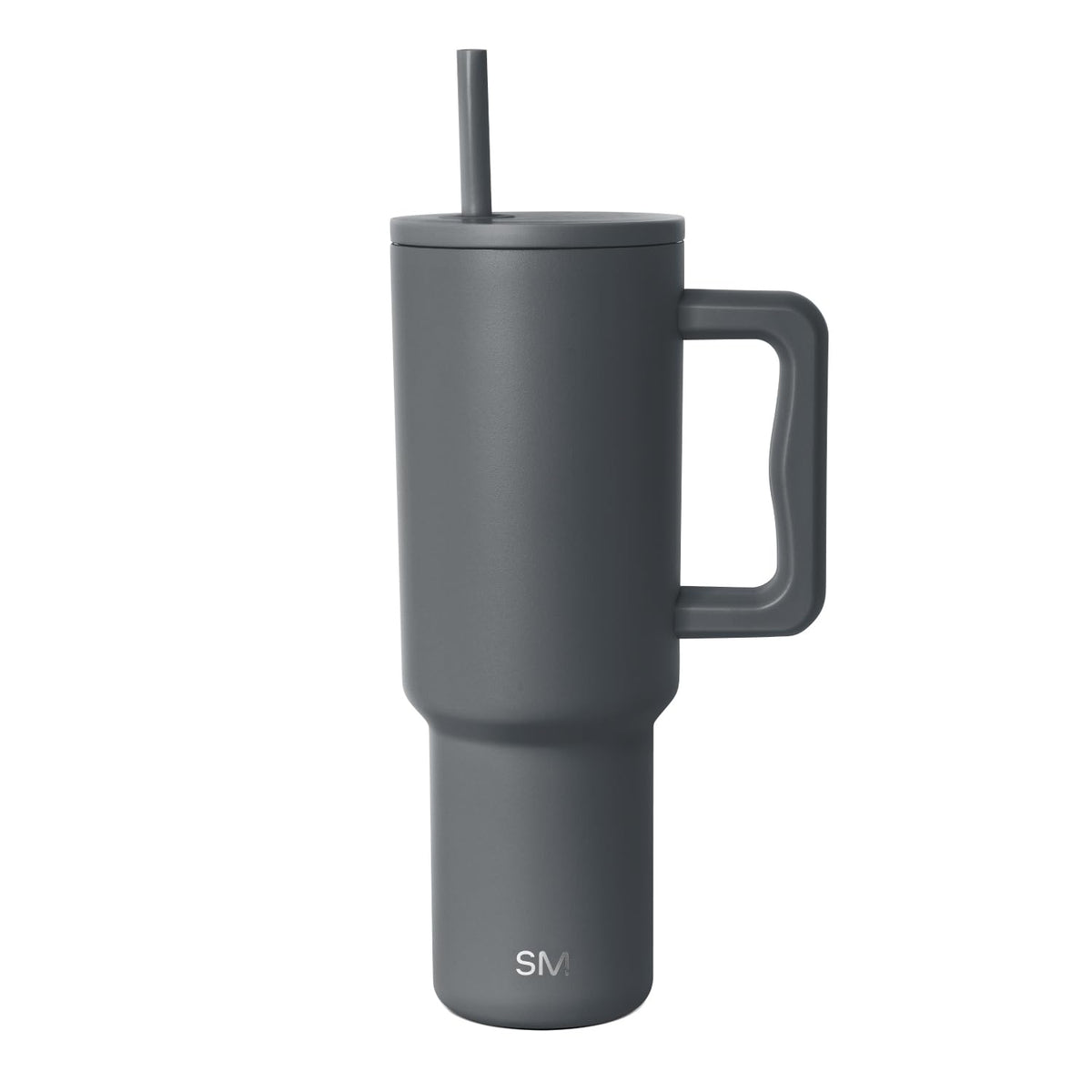 Simple Modern Trek Vaso Térmico con Asa y Popote, Acero Inoxidable, 890-1180 ml - 1180 ml - -Graphite