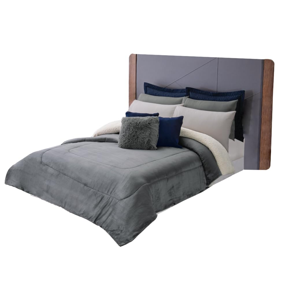 Colchas Concord Argos Cobertor de Borrega, Gris, King 1.80 X 2.20 Mts.