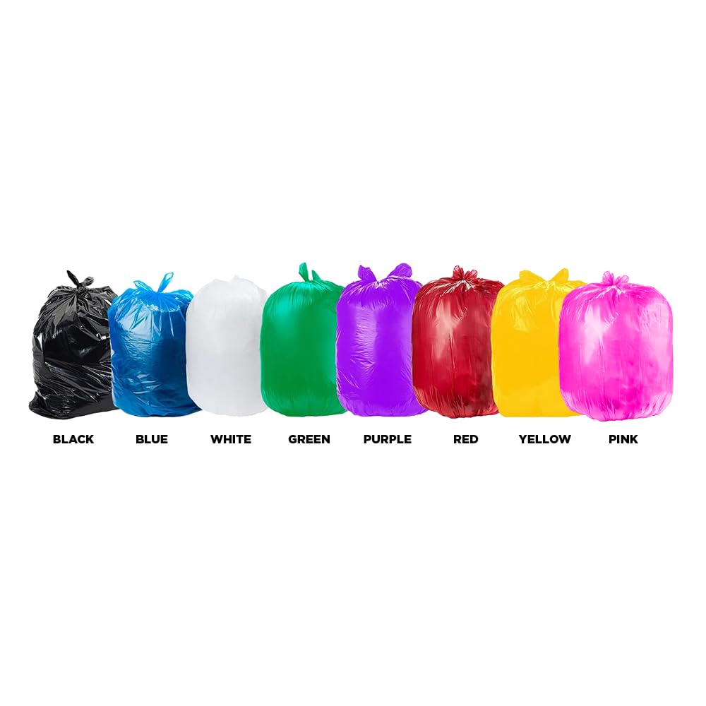 Ultrasac - Bolsas de basura amarillas de 55 galones (valor de 50 unidades) – Plástico de resistencia industrial equivalente a 1.5 mil 37 pulgadas x 54 pulgadas para latas de 50-55 galones – Se adapta