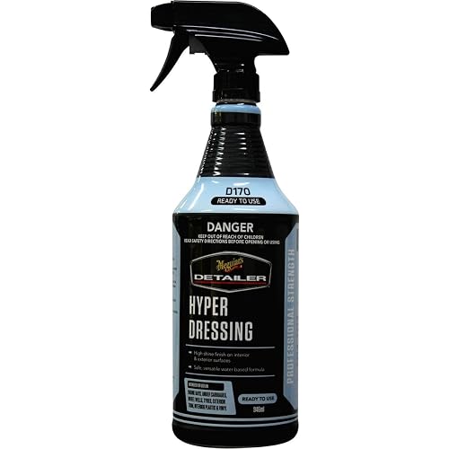 Meguiar's DRTU17032 Hyper Dressing, Abrillantador De Plásticos Interiores Y Exteriores, 946ml