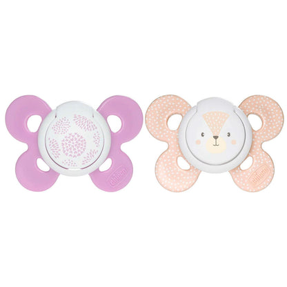 CHICCO, Set de Chupón para Bebé PhysioForma Comfort, 6 a 16 meses, Color Rosa
