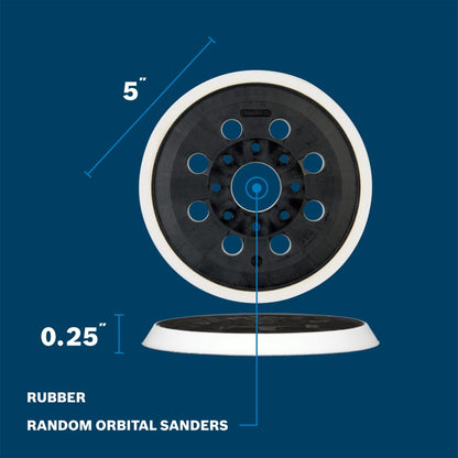 BOSCH RS034 5" Almohadilla de lijado suave de gancho y bucle