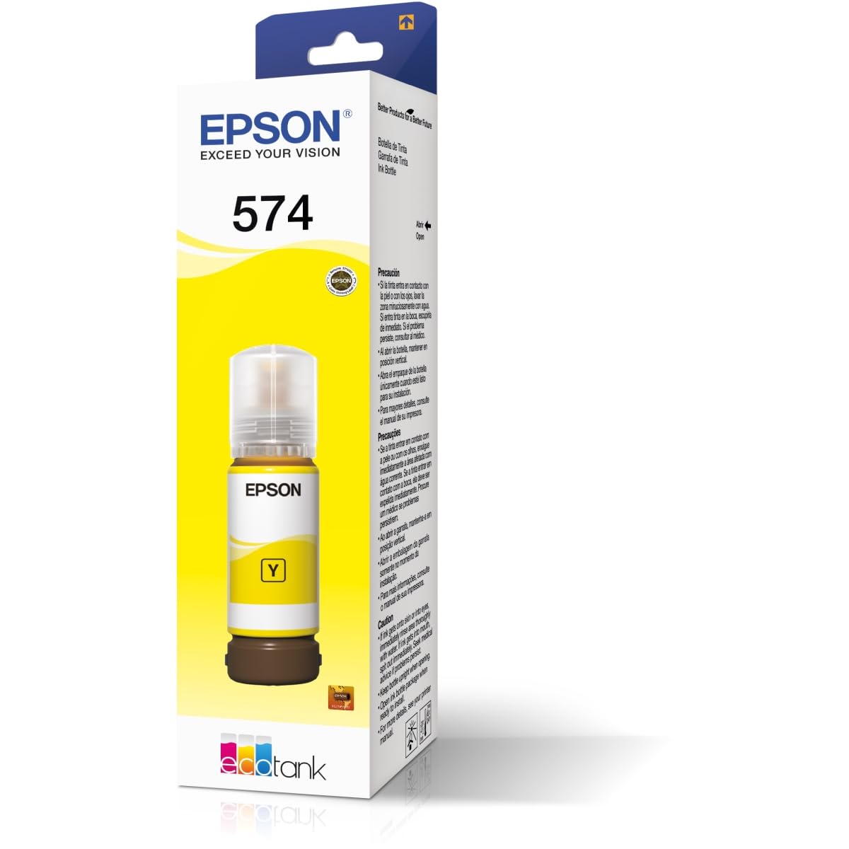 Epson Botella de Tinta Color Amarillo T574 65 mililitros para Impresora L8050