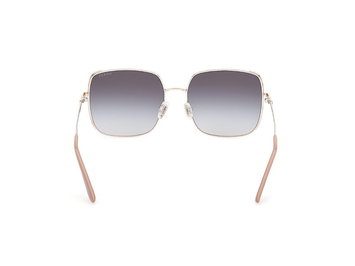 Guess Lentes de Sol GU00194 para Mujer, Armazón Metálico y Micas Humo Degradado con Protección UV Nivel 3