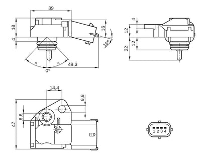 Bosch Sensor de presión 0261230110