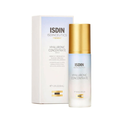 ISDIN Isdinceutics hyaluronic concentrate, serum facial ligero y ultrahidratante, con acido hialuronico - 30ml + SI-NAILS Fortalecedor con ácido hialurónico 2.5 ml