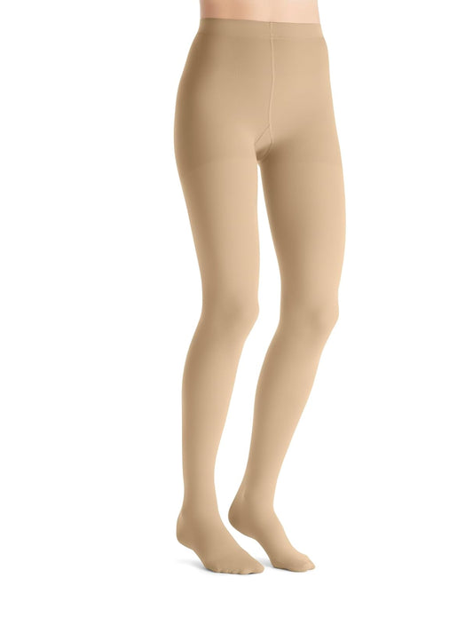JOBST Opaque Medias de compresión, Media 20-30mmHg, Pantimedia, Talla L | Punta Cerrada, Color Natural, Compresión de Grado Médico