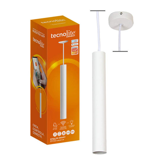 Tecnolite Connect Lámpara Colgante LED Inteligente,Tecnolite. EPSILON SMART, 3 W, Luz suave cálida, Compatible con Tecnolite Connect App Compatible con Alexa Contenido 1 Lámpara Inteligente