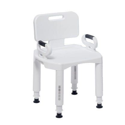 Drive Medical MX Silla Ducha De Lujo Altura Ajustable Drive, color, 1 count, pack of/paquete de