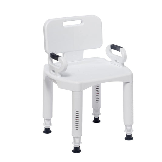 Drive Medical MX Silla Ducha De Lujo Altura Ajustable Drive, color, 1 count, pack of/paquete de