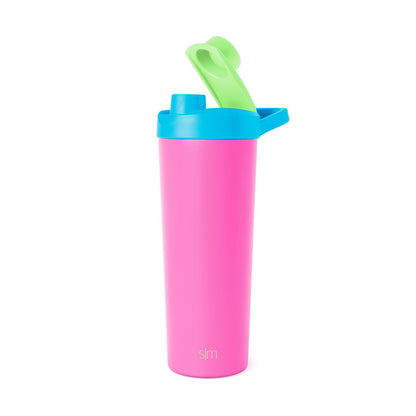Simple Modern Rally Botella Mezcladora de Acero Inoxidable con Bola, 710 ml - 0.7 Litros - Multicolor (80s Mix)