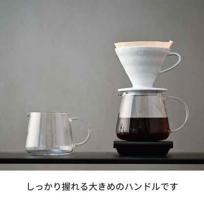 HARIO V60 VBS-60 - Servidor barista transparente de 600 ml, 1-5 tazas, apto para microondas, japonés VBS-60