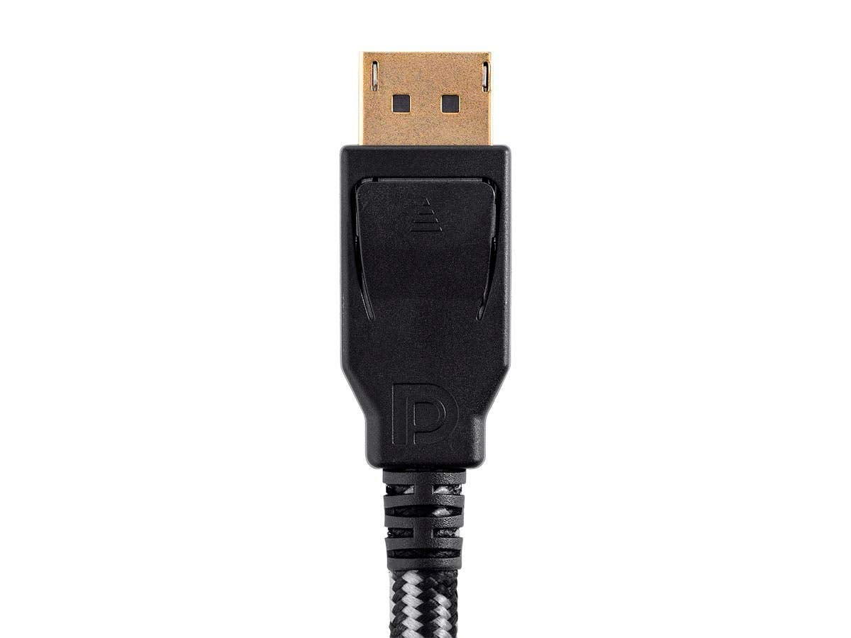 Mono Braided DisplayPort 1.4 Cable - 3 Feet - Gray, 8K Capable for Graphic Design, TV Walls and PC Gaming