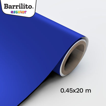 Barrilito Papel Contacto Azul Rollo. 0.45x20m. 8120